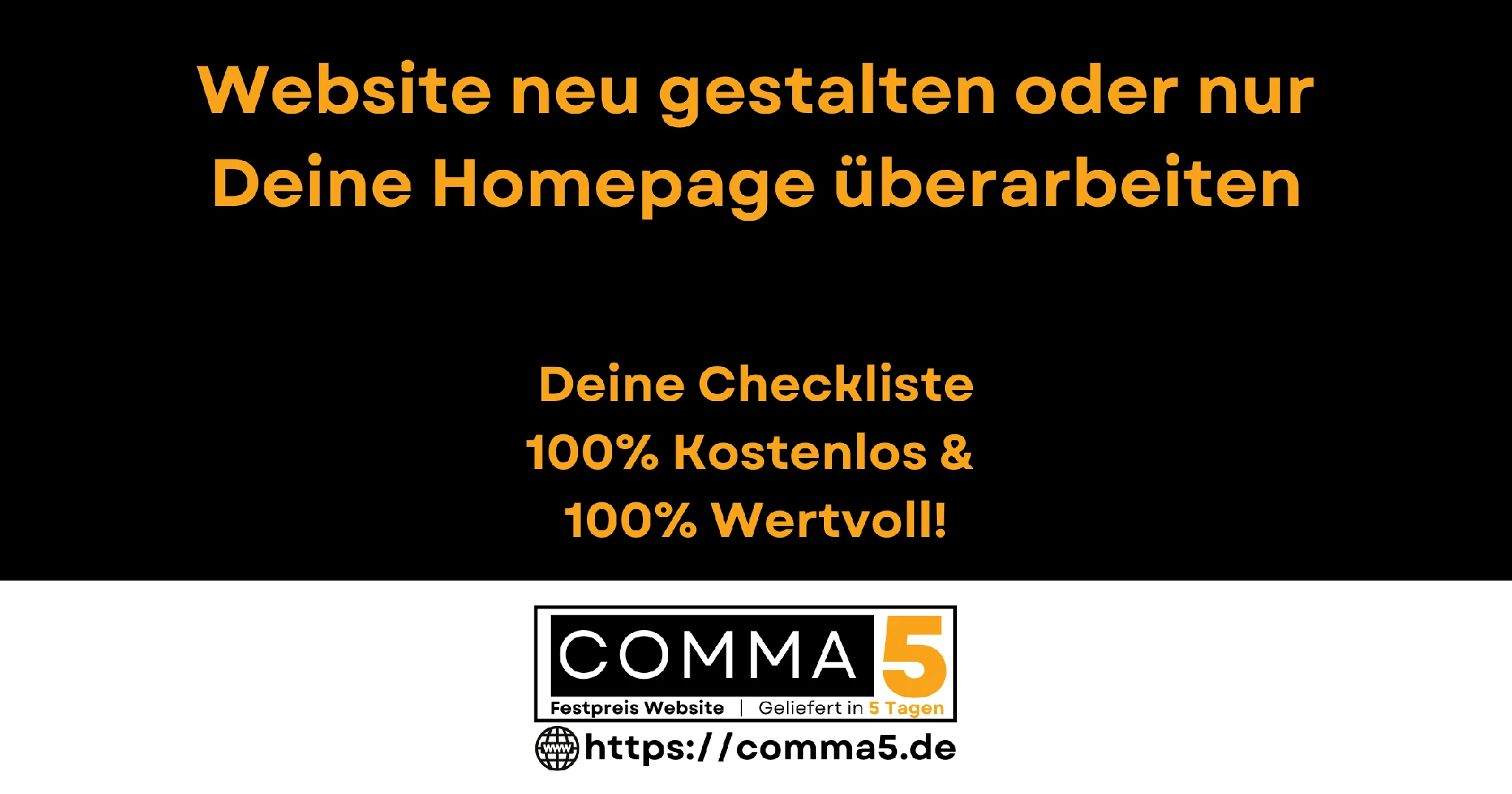Website neu gestalten oder Deine Homepage überarbeiten - Checkliste