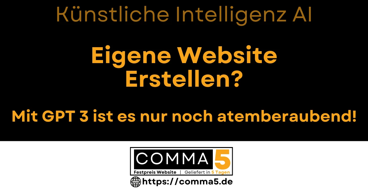 Eigene Website Erstellen mit künstlicher Intelligenz