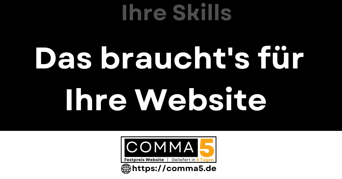 Skillset zum Erstellen der eigenen Website Skillset zum Erstellen der eigenen Website